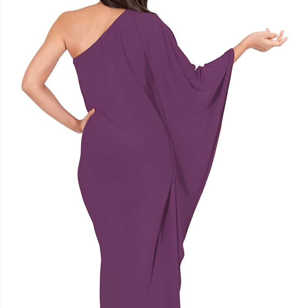 KOH KOH Womens Long Sexy One Shoulder Evening Cocktail Semi Formal Maxi Dress